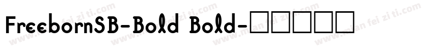 FreebornSB-Bold Bold字体转换